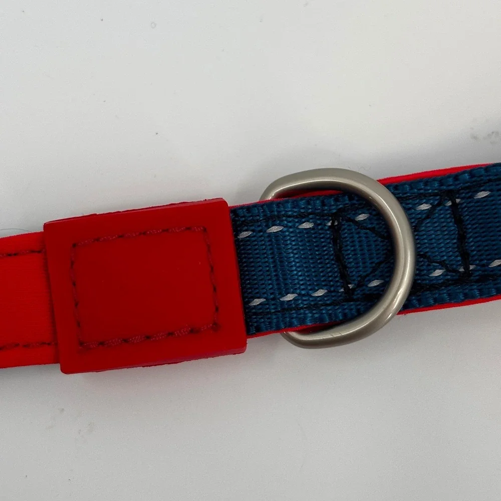 Max & Molly Dog Leash Pet Medium Blue Red Matrix Line Reflective Neoprene New 46